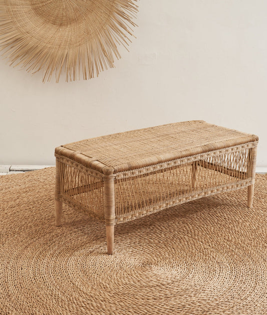 Traditional Cane Bench